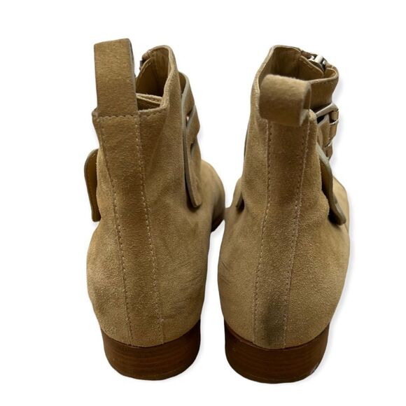 Tabitha Simmons Early Light Tan Suede Bootie - Picture 4 of 13